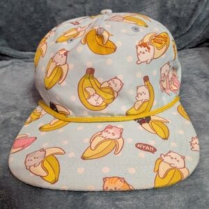 ✨ Bananya Print Snapback Hat ✨